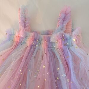 Toddler Moon And Stars Tulle Dress 9-12 Months
